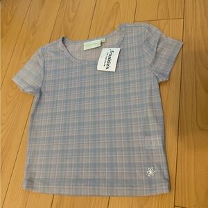 Blue Plaid Kids Shirt